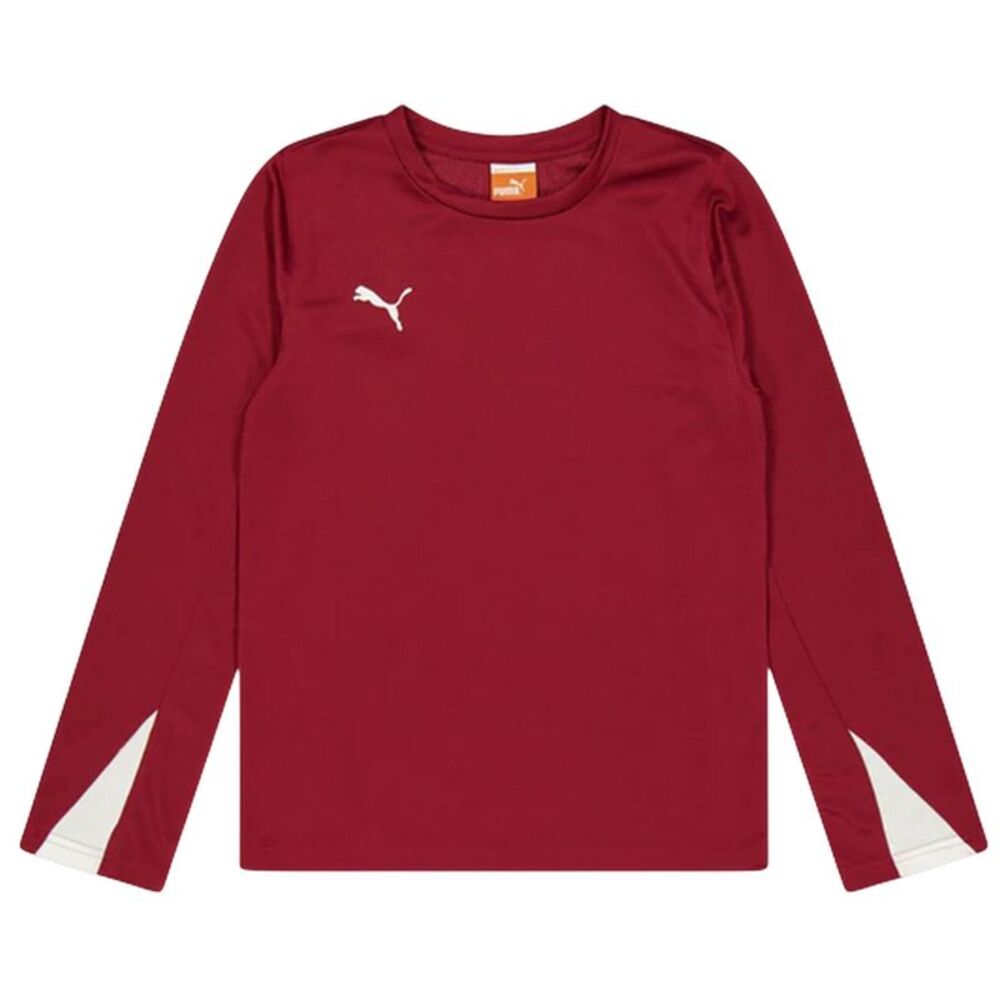 Puma Childrens/Kids Team Performance Long-Sleeved Training Top / Red